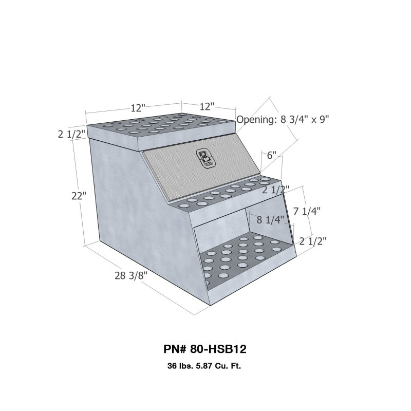 Westin/Brute HD Step Box 12in HD Step Box 12in - - 80-HSB12