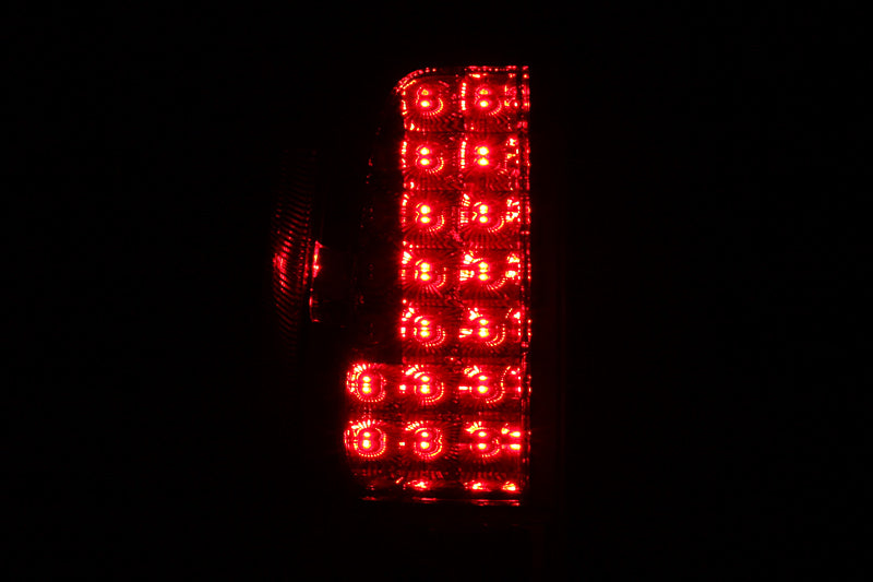 ANZO 2005-2008 Nissan Frontier LED Taillights Red/Clear - 311071
