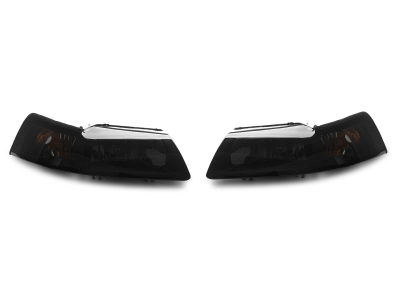 Raxiom 99-04 Ford Mustang Axial Series OE Style Headlights- Black - 49110