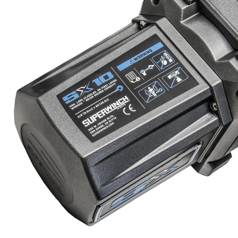 Superwinch 10000 LBS 12V DC 3/8in x 85ft Wire Rope - 1710200