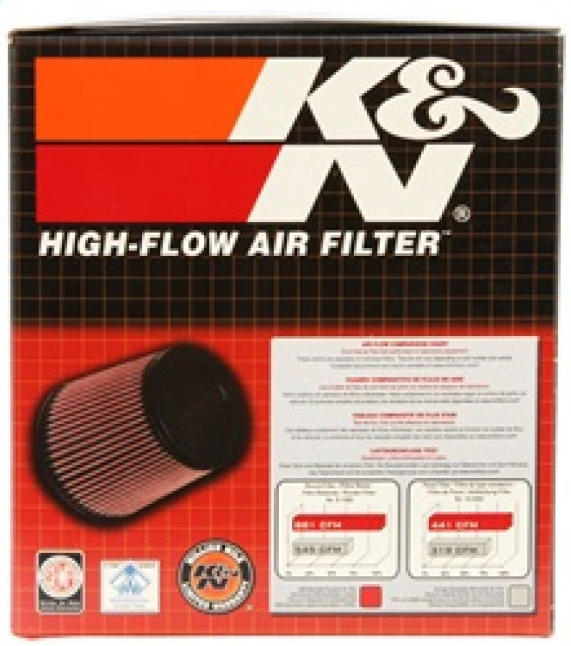K&N Universal Rubber Filter Round Tapered 4.5in Flange ID x - RU-3110