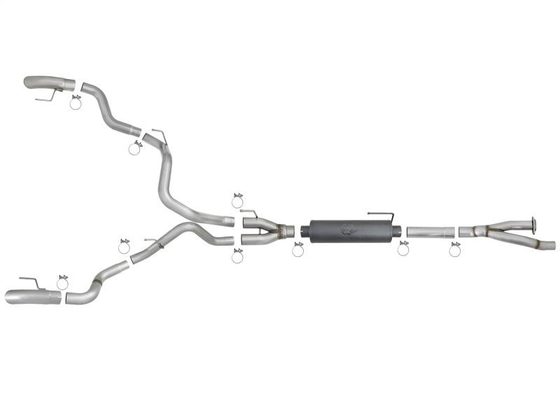 aFe MACH Force-Xp Cat-Back Exhaust w/Dual Hi-Tuck Tips 17-18 Ford - 49-33095