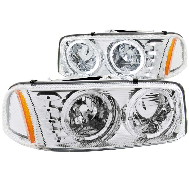 ANZO 1999-2006 Gmc Sierra 1500 Crystal Headlights w/ Halo and - 111208