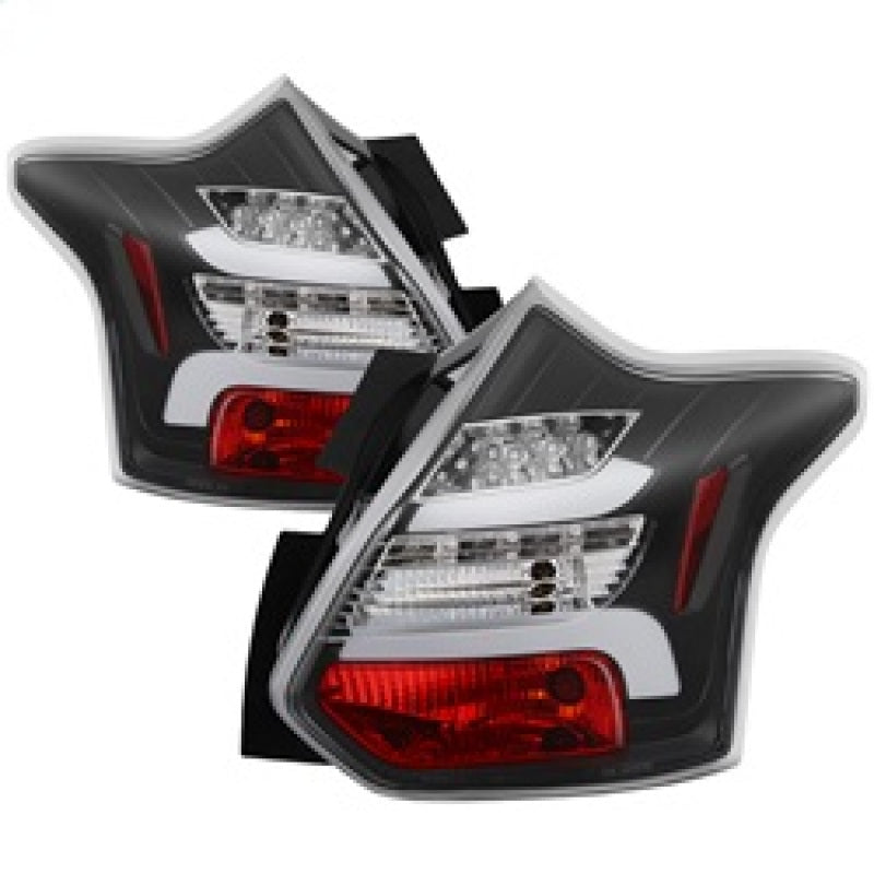 Spyder 12-14 Ford Focus 5DR LED Tail Lights - Black - 5085139