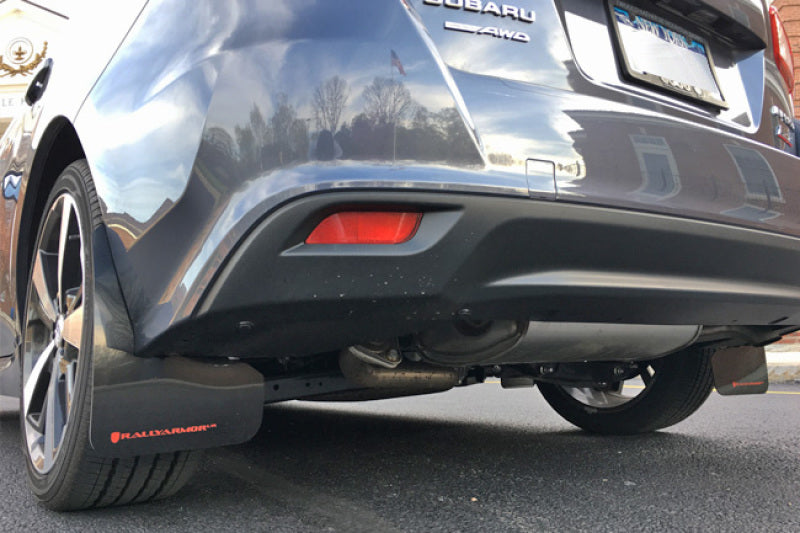 Rally Armor 17-23 Subaru Impreza 4D/5D Black UR Mud Flap - MF45-UR-BLK/WH