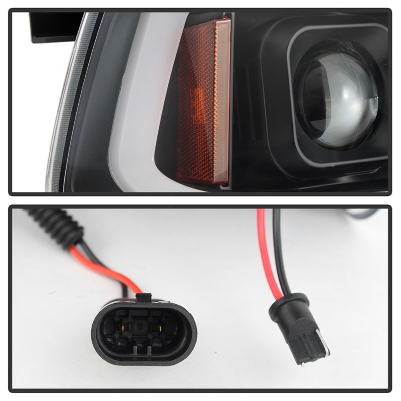 Spyder Dodge Charger 06-10 Projector Headlights - LED Light Bar - 5085245