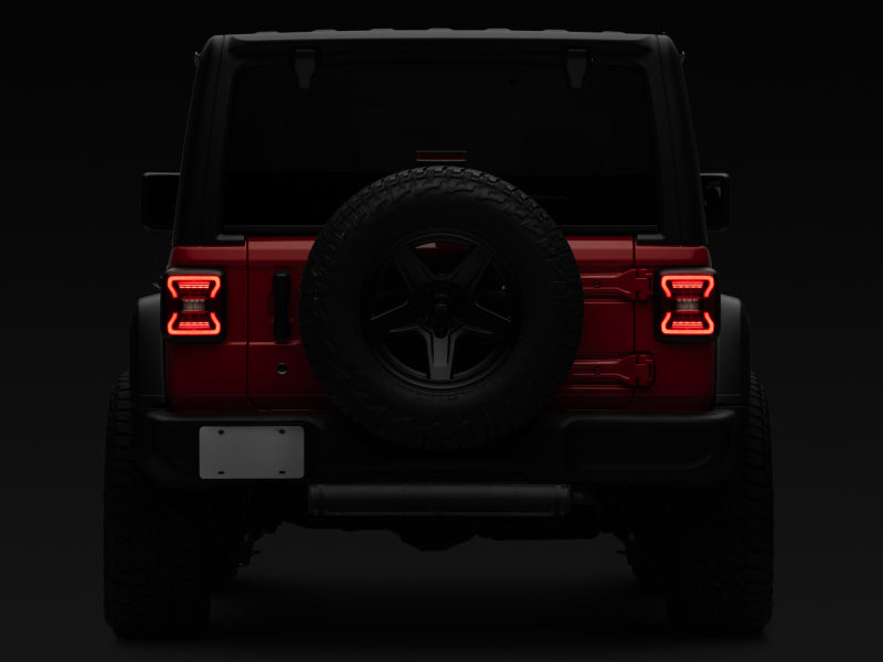 Raxiom 18-22 Jeep Wrangler JL LED Tail Lights- Black Housing - J132754-JL