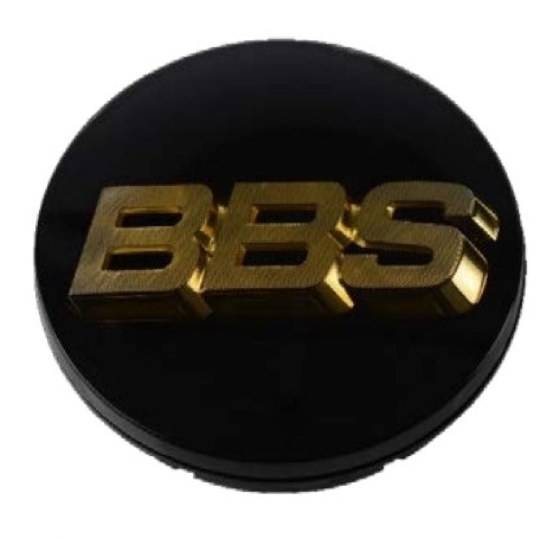 BBS Center Cap 70.6mm Black/Gold (3-tab) (56.24.073) - 56.24.073 – throtl