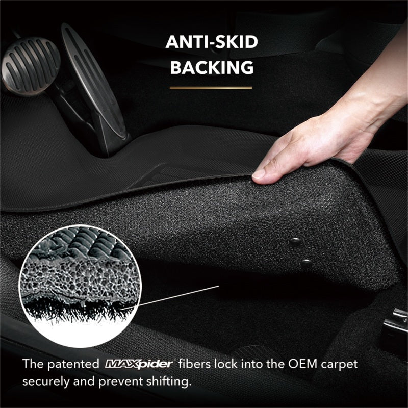 3D Maxpider 2023+ Mazda Cx-50 Kagu Floor Mat- Black R1 - L1MZ08101509