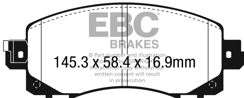 EBC Greenstuff Brake Pad Sets (Fronts Only) - DP22330