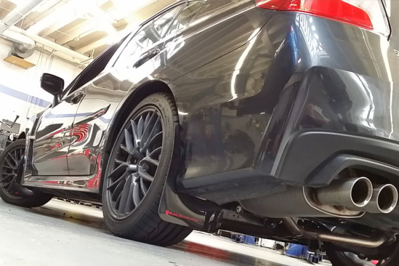 Rally Armor 15-21 Subaru WRX/STI Black UR Mud Flap w/Red - MF32-UR-BLK/RD