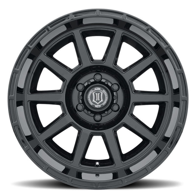 ICON Recoil 20x10 6x5.5 -24mm Offset 4.5in BS Gloss Black - 6220108345GB