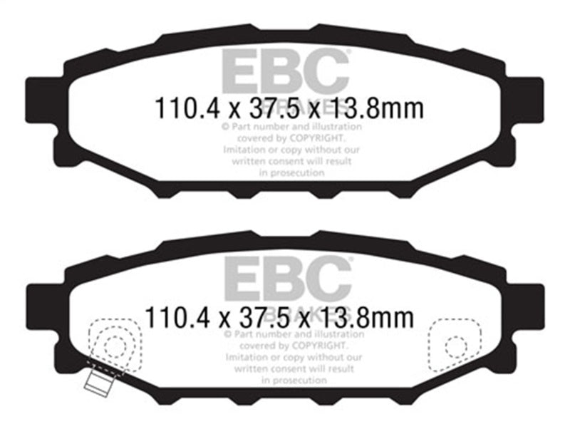 EBC Ultimax2 Brake Pad Sets (Rears Only) - UD1114