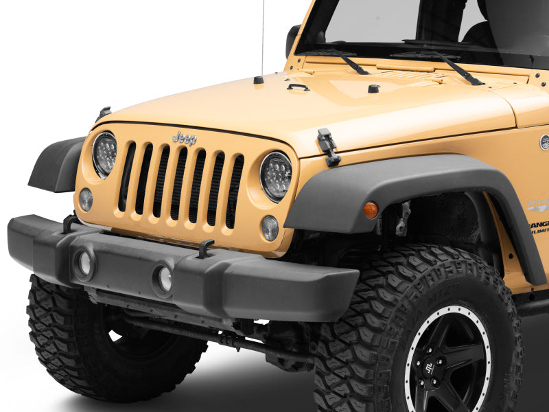 Raxiom 97-18 Jeep Wrangler TJ/JK Axial Series 13-LED Headlights- Black - J150093