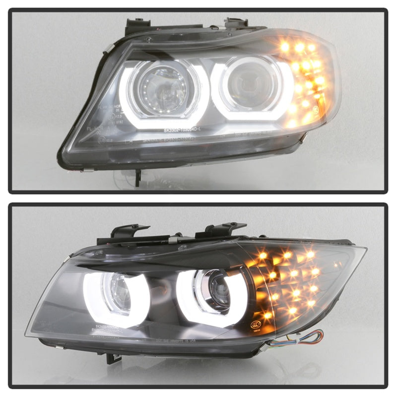Spyder 09-12 BMW E90 3-Series 4DR Projector Headlights Halogen - - 5086488