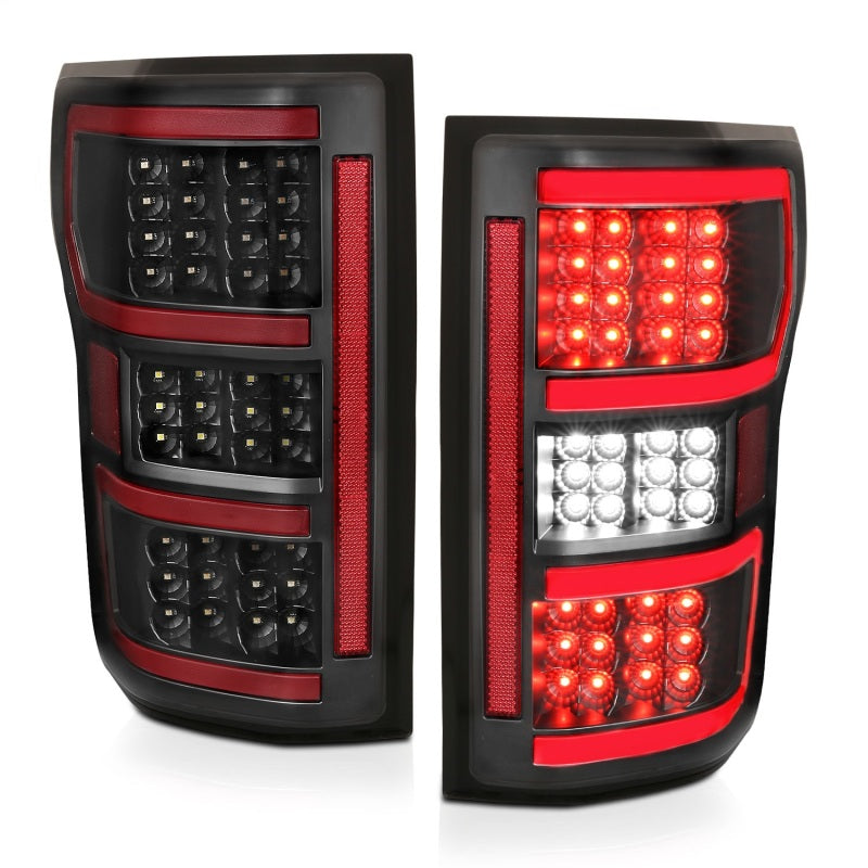 ANZO 18-19 Ford F-150 LED Taillights Black - 321338