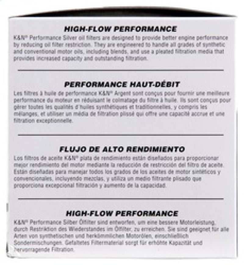 K&N Oil Filter for Fiat/Porsche/Triump/Alfa Romeo/MG/Dodge/Mercury/Toyota 3.656in OD x 4in - PS-2004