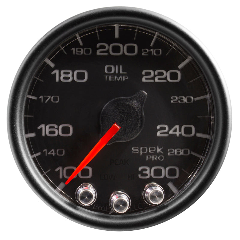 Autometer Spek-Pro Gauge Oil Temp 2 1/16in 300f Stepper Motor - P32232