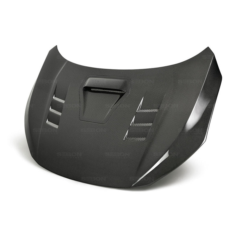Seibon 17-18 Honda Civic Type-R TS-Style Carbon Fiber Hood - HD17HDCVR-TS