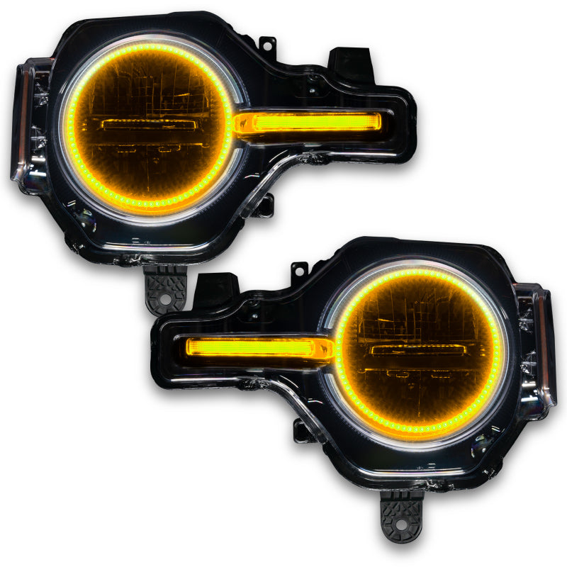Oracle 21-22 Ford Bronco Headlight Halo Kit w/DRL Bar - - 1471-333