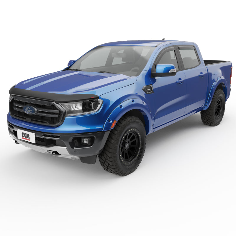 EGR 19+ Ford Ranger Crew Cab In-Channel Window Visors - - 573551