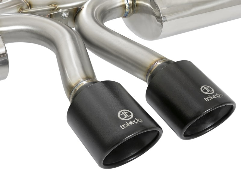 aFe Takeda 3in 304 SS Cat-Back Exhaust w/ Dual Center - 49-36618-B