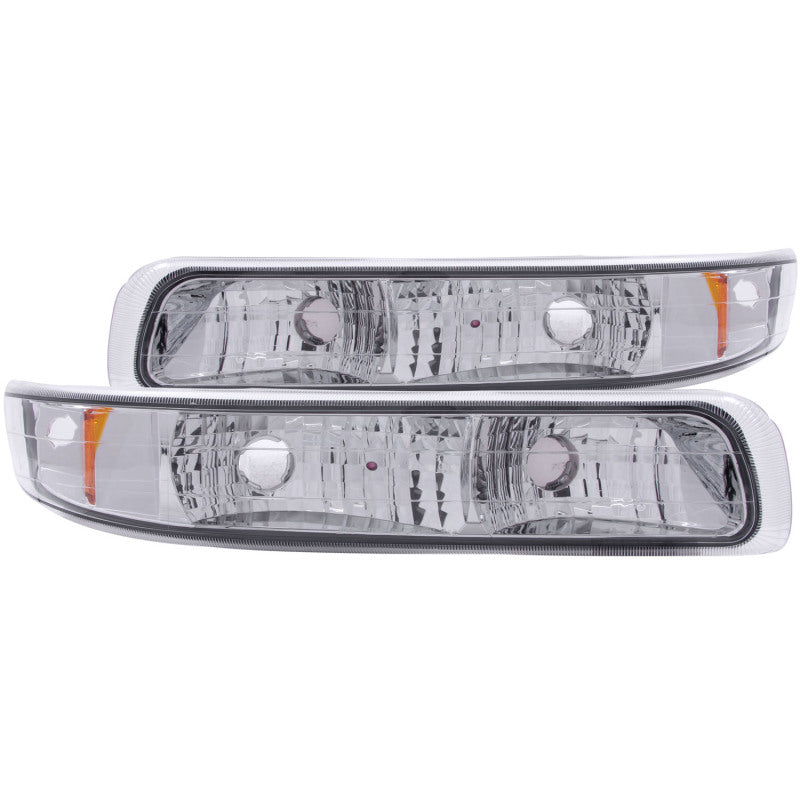 ANZO 1999-2002 Chevrolet Silverado 1500 Euro Parking Lights Chrome w/ - 511064