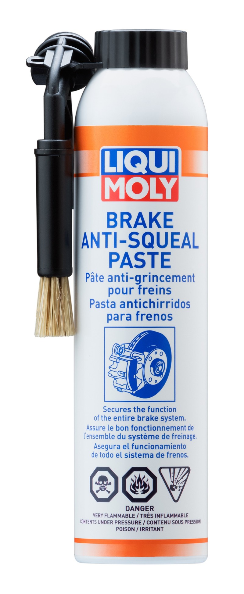LIQUI MOLY 200mL Brake Anti-Squeal Paste (Can w/Brush) (Aerosol) - 20240 - 6/pkg