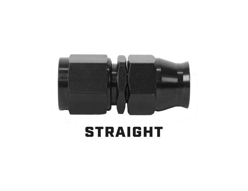 Aeromotive PTFE Hose End - AN-06 - Straight - Black - 15350
