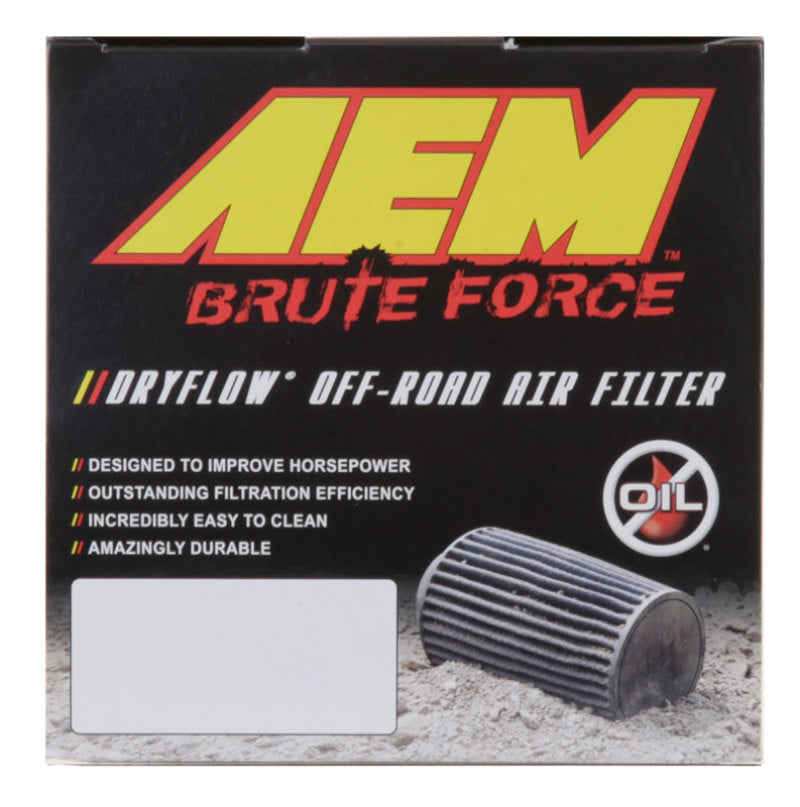 AEM 3.5 in x 9 in Dryflow Conical Air Filter - 21-2049BF