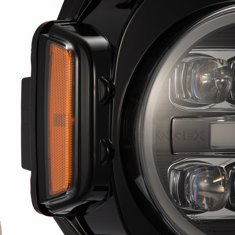 AlphaRex 21-23 Ford Bronco NOVA LED Projector Headlights Black - 880260