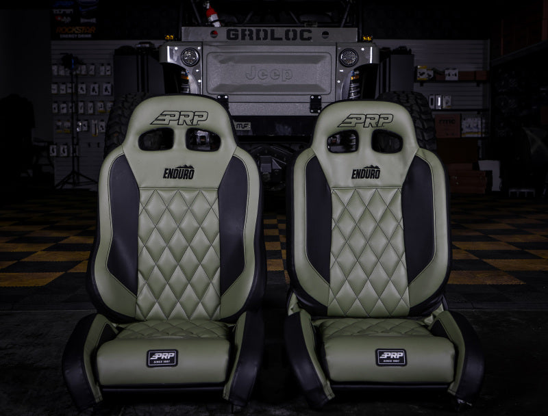 PRP Jeep Wrangler Enduro Elite Reclining Seat - Grey - A89010-C38-54