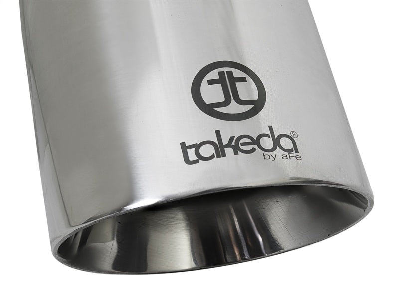 aFe Takeda 304 Stainless Steel Clamp-On Exhaust Tip 2.5in. Inlet - 49T25454-P09