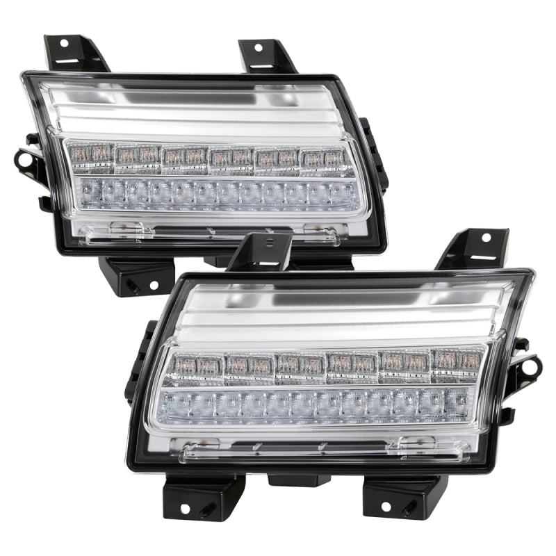Spyder Jeep Wrangler 2018-2019 (Halogen Model Only) LED Front Bumper - 5086778