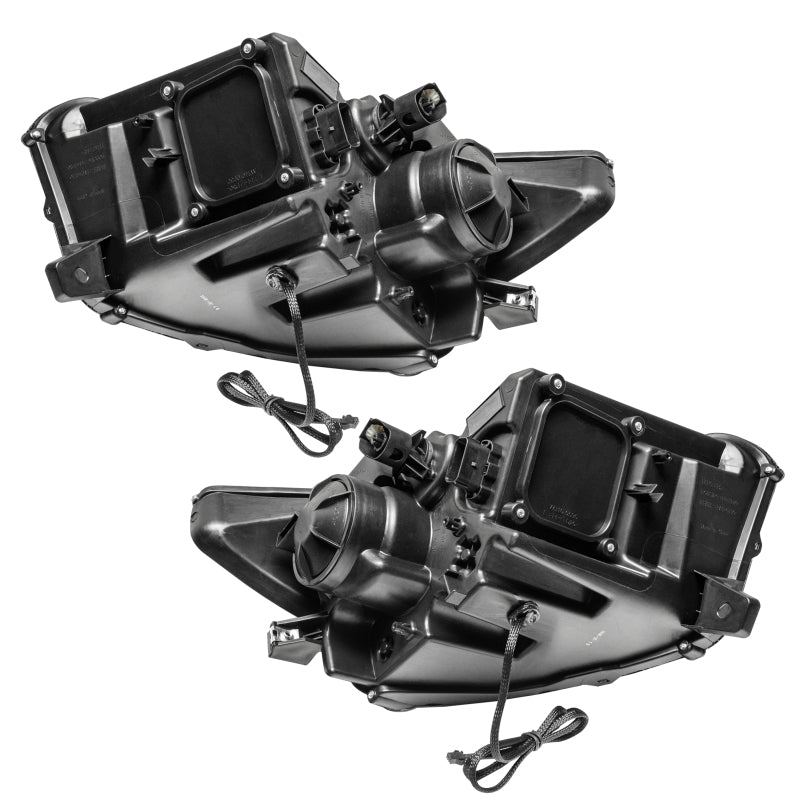 Oracle 15-17 Ford Mustang Dynamic RGB+A Pre-Assembled Headlights - Black - 8199-332