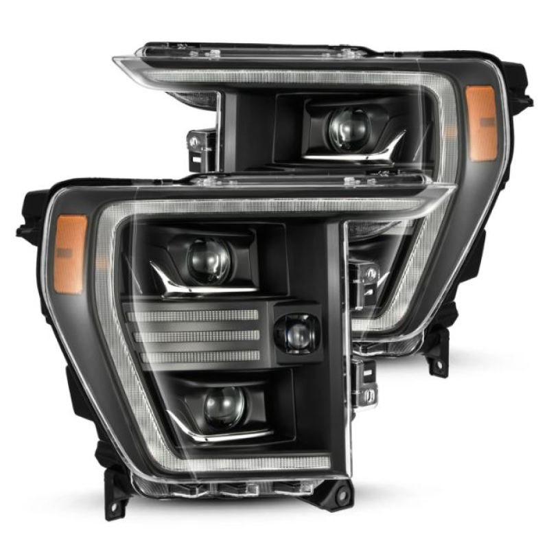 AlphaRex 21-22 Ford F150 PRO-Series Projector headlights Black w/Activ Light/Seq - 880293