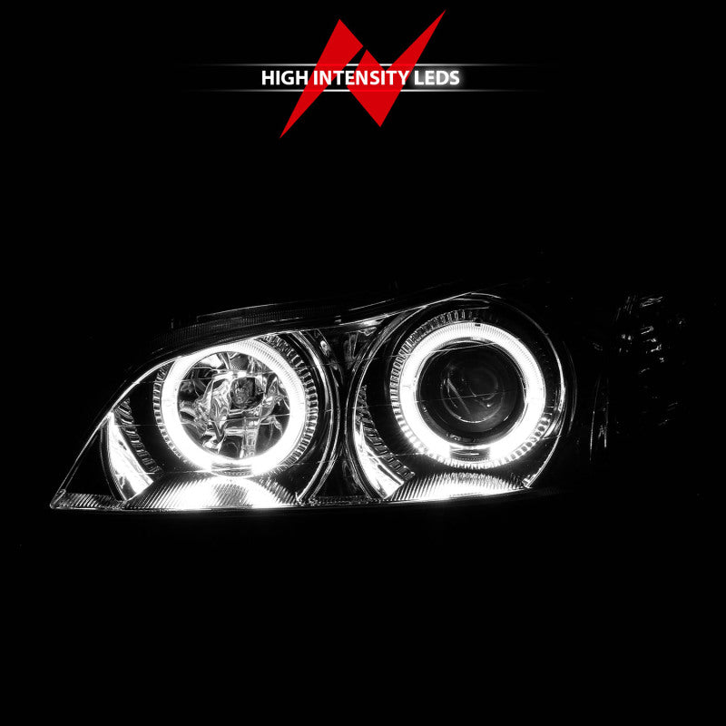 ANZO 2000-2004 Infiniti I30 Projector Headlights w/ Halo Chrome - 121078