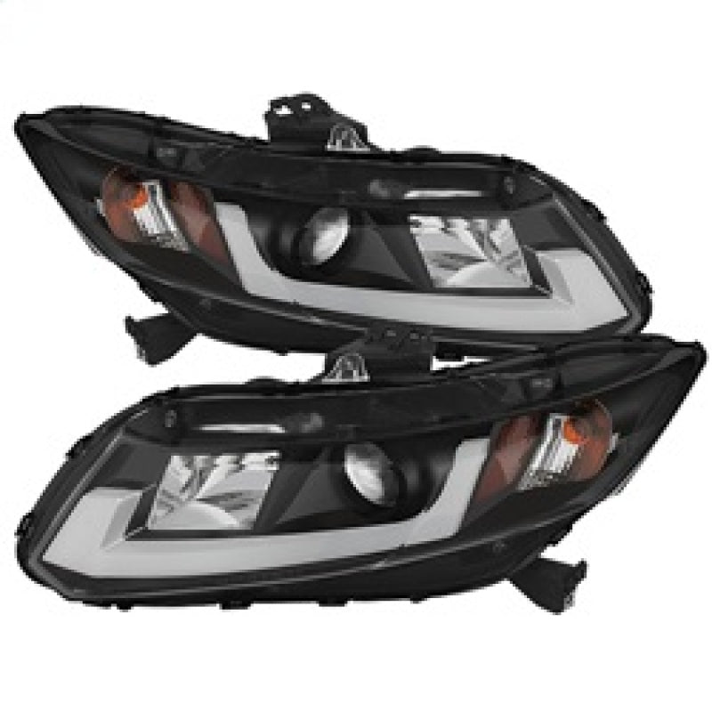 Spyder 12-14 Honda Civic (Excl. 2014 Coupe) Projector Headlights Lgtbr - 5076519