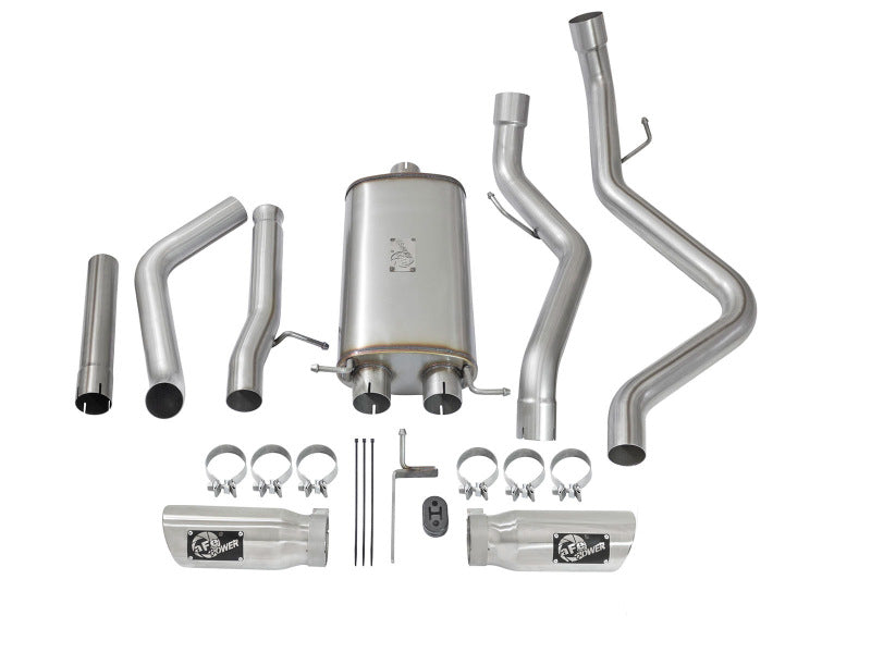 aFe MACH Force-Xp 3in CB SS Dual Exhaust w/Polished Tips - 49-44071-P