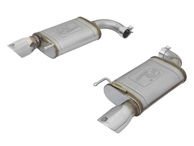 aFe MACHForce XP 2.5in 409 Stainless Axle Back Exhaust w/Stainless - 49-43085-P