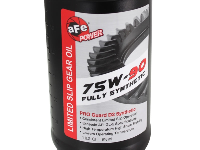 aFe Power Cover Diff Front Machined w/ 75W-90 Gear Oil - 46-70042-WL