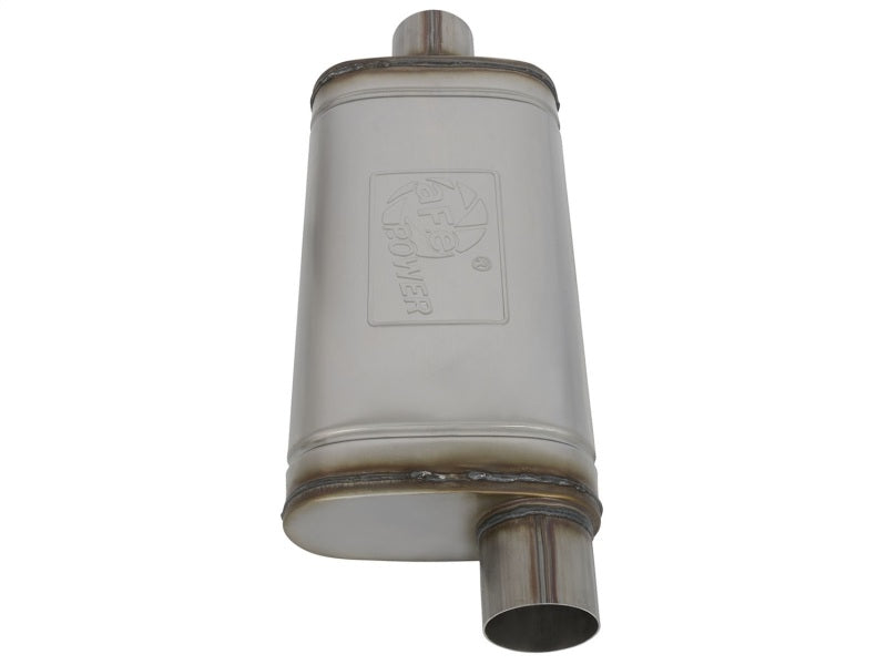 aFe MACHForce XP SS Muffler 3in Center Inlet / 3in - 49M00020