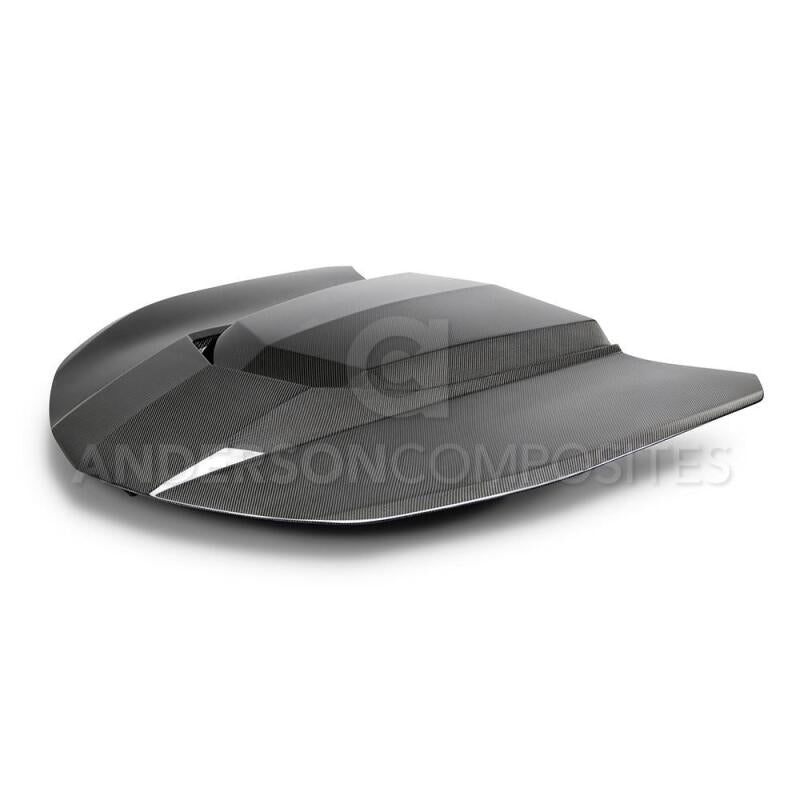 Anderson Composites 2016+ Type-AZ Camaro Double Sided Fiber Hood - AC-HD16CHCAM-AZ-DS