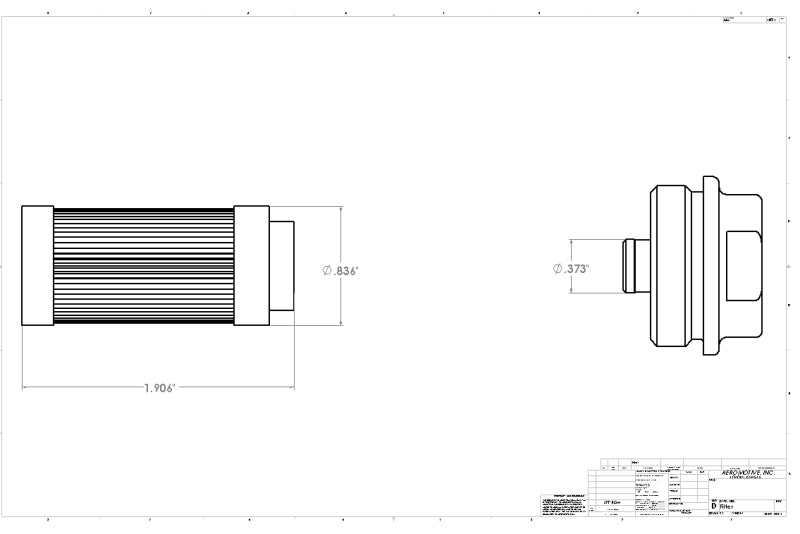 Aeromotive Replacement 100 Micron SS Element (for 12316 Filter Assembly) - 12616