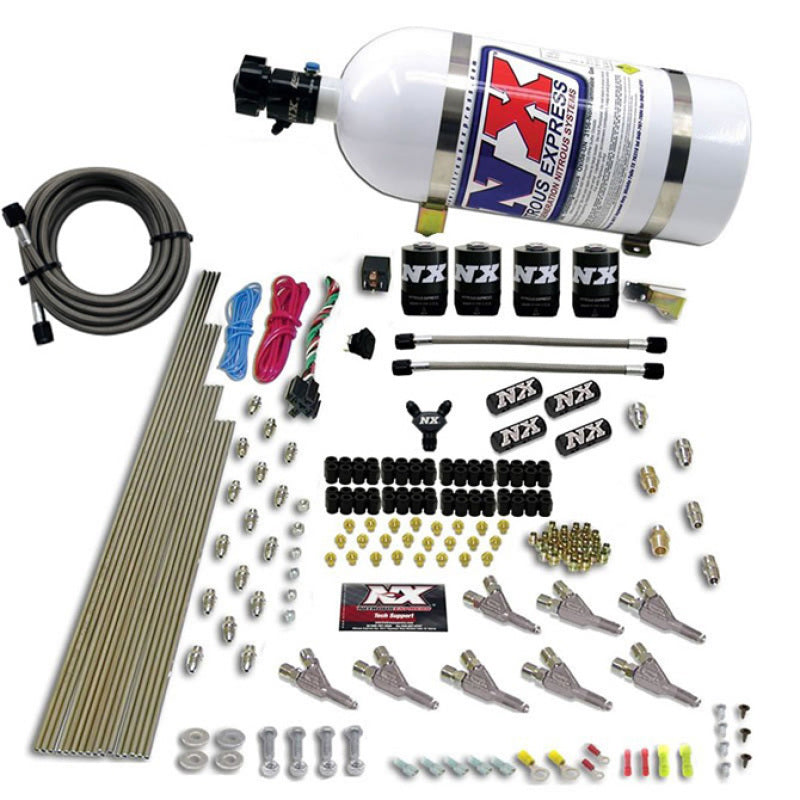 Nitrous Express 8 Cyl EFI SSV Nozzle Nitrous Kit w/10lb - 80016EFI-10