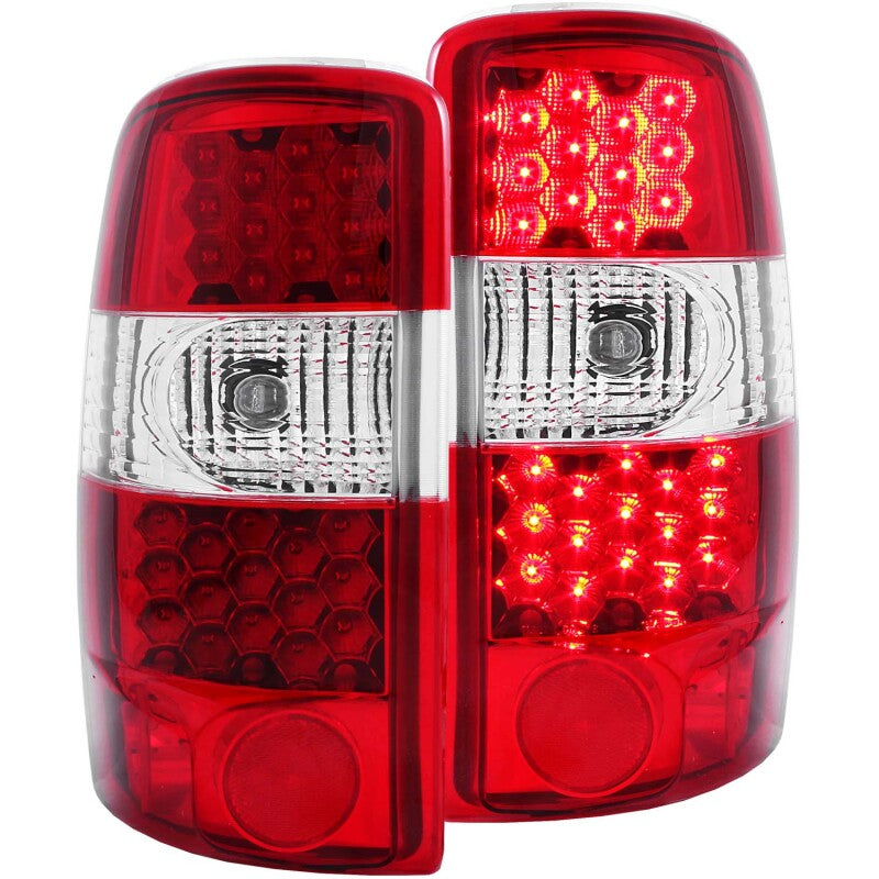 ANZO 2000-2006 Chevrolet Suburban LED Taillights Red/Clear - 311001