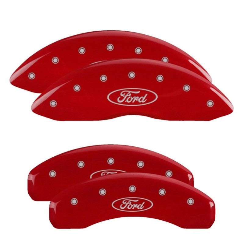 MGP 4 Caliper Covers Engraved Front & Rear Ford Oval - 10256SFRDRD