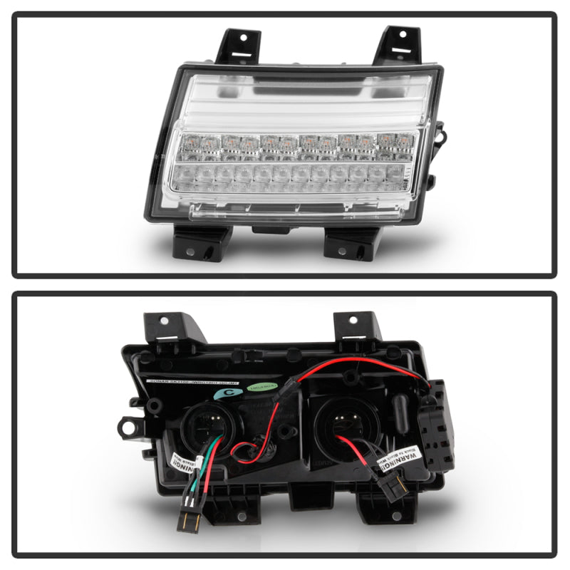 Spyder Jeep Wrangler 2018-2019 (Halogen Model Only) LED Front Bumper - 5086778