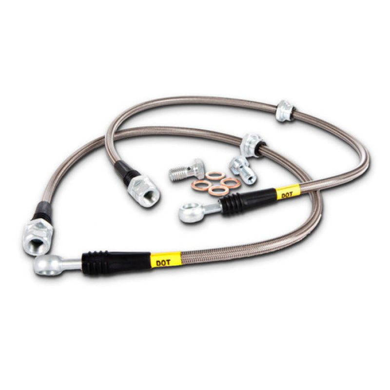 StopTech 08-09 WRX Stainless Steel Rear Brake Lines - 950.47507