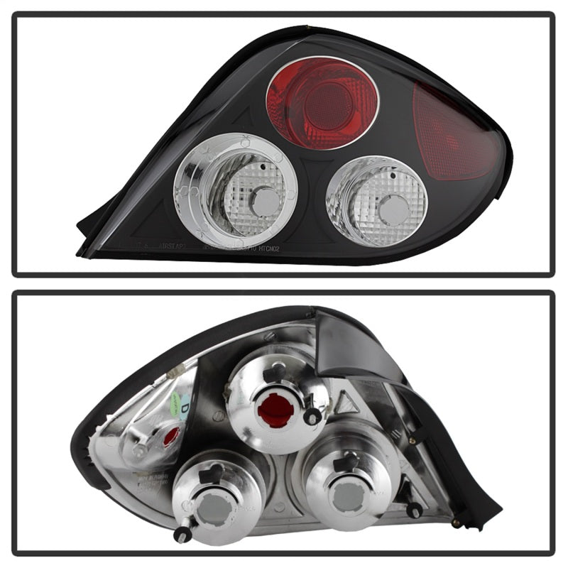 Spyder Hyundai Tiburon 03-05 Euro Style Tail Lights Black ALT-YD-HYT03-BK - 5005434